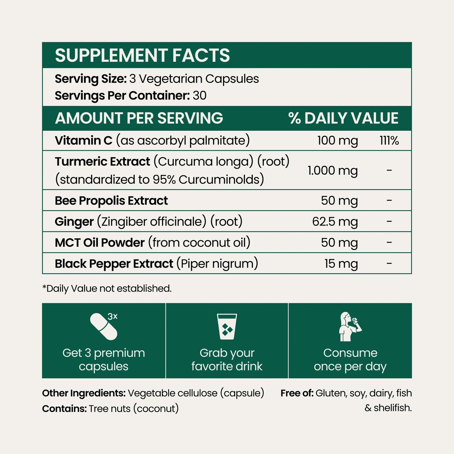 Turmeric Curcumin Capsules (1,000mg)